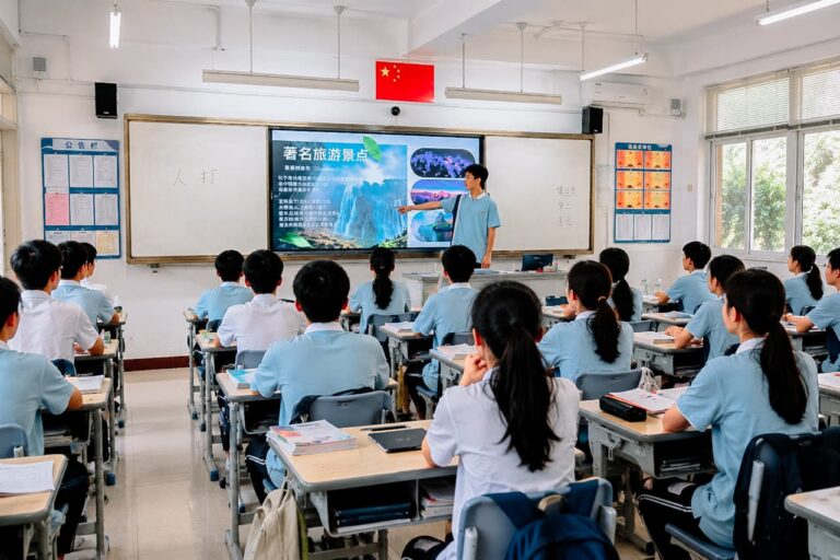 Pelajar Asal Lumajang Kenalkan Tumpak Sewu di Kelas Internasional China