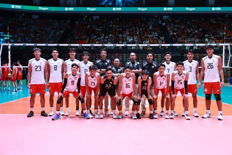 AVC U-18: Timnas Voli Muda Indonesia Libas Bahrain