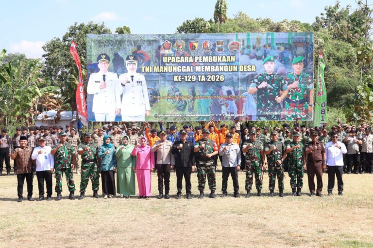 Bojonegoro Gelar Pembukaan TMMD ke-129, Percepat Pembangunan Desa