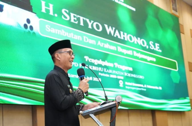 Bupati Bojonegoro Setyo Wahono Hadiri Pengukuhan DPD Perkumpulan Forum Komunikasi Kelompok Bimbingan Ibadah Haji dan Umrah