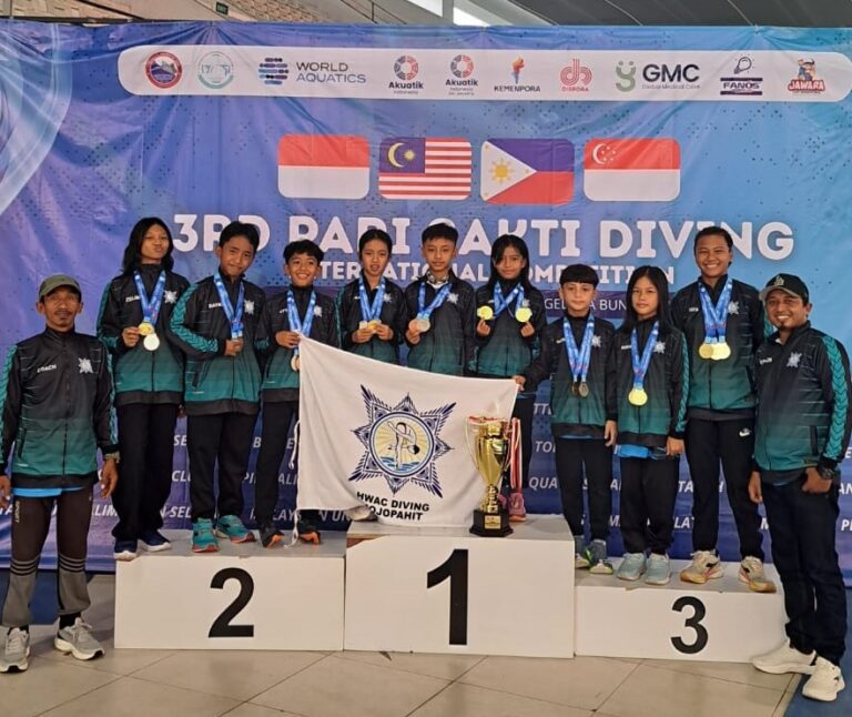 HWAC Diving Mojopahit Finis Tiga Besar, Koleksi 20 Medali di Pari Sakti International Competition 2026
