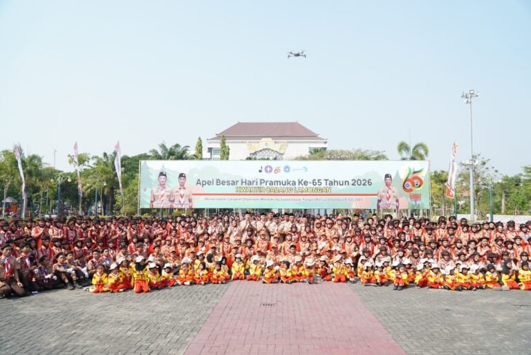 Apel Besar Peringati HUT ke-65 Gerakan Pramuka di Lamongan