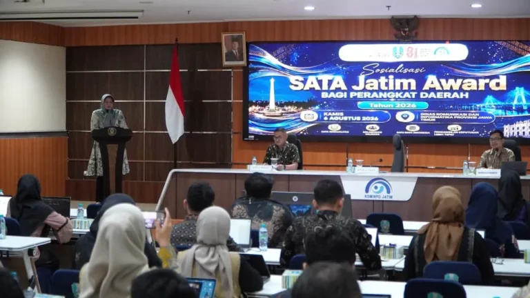 Kominfo Jatim Perkuat Tata Kelola Data melalui Koordinasi dan Sosialisasi SATA Jatim Award 2026