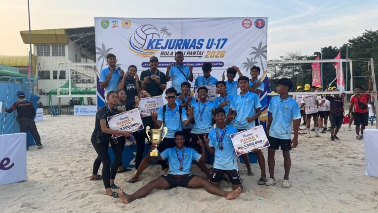 Jatim Kembali Juara Umum Kejurnas Bola Voli Pantai U-17 di Palembang