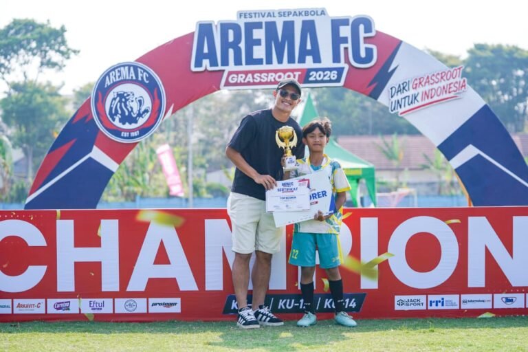 Festival Akademi Arema FC Grassroot 2026 Dipenuhi Kejutan, Achmad Maulana dan Dewangga Hadir di Momen Final