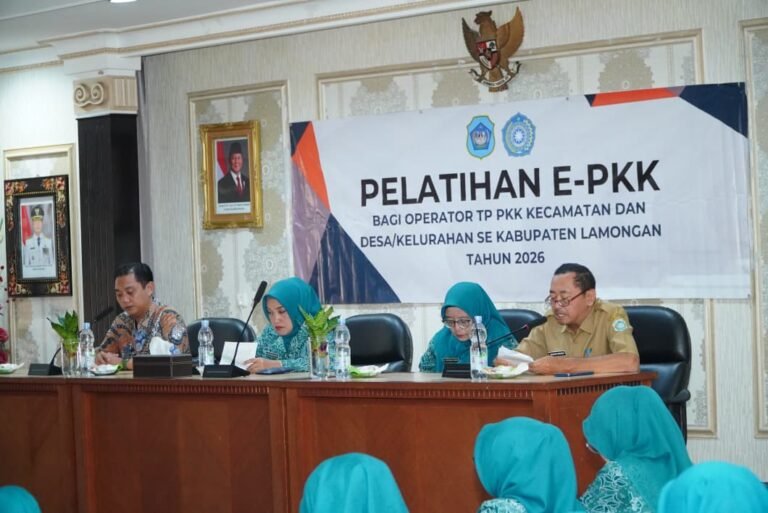 Dorong Digitalisasi, TP-PKK Lamongan Laporkan Data melalui E-PKK
