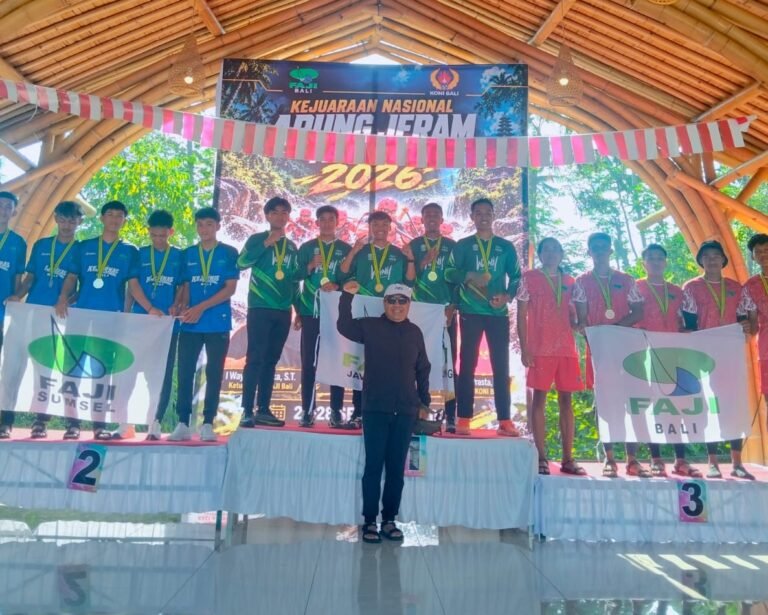 Hari Pertama Kejurnas FAJI 2026, Jatim Panen Lima Medali di Sungai Ayung