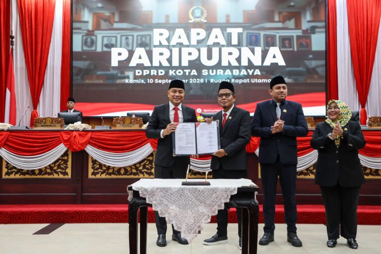 P-APBD Surabaya 2026 Disepakati, Anggaran Pendidikan dan Penanganan Banjir Diperkuat