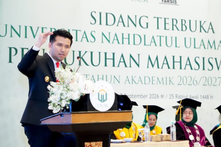 Di Hadapan Mahasiswa Baru UNUSA, Wagub Emil Ungkap Tiga Bekal Penting Menuju Indonesia Emas 2045