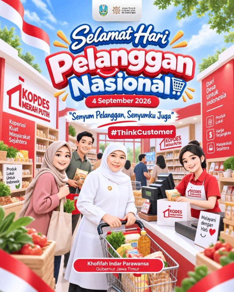Peringatan Hari Pelanggan Nasional 2026, Gubernur Khofifah Dorong Kepuasan Pelanggan Kunci Kepercayaan dan Keberlanjutan Usaha