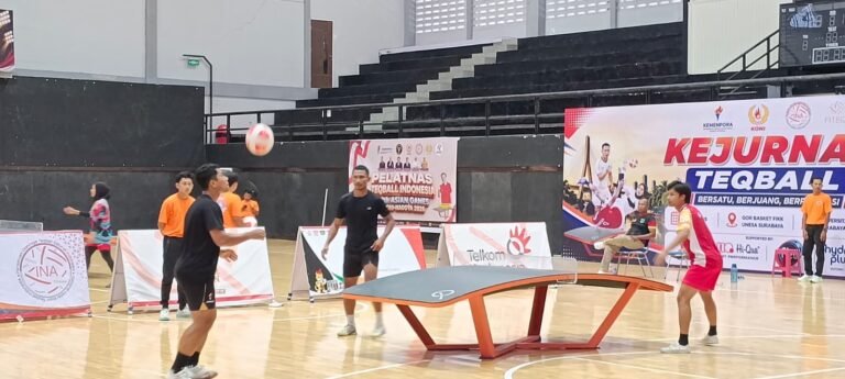 Teqball Jatim Target Emas di PON Pantai 2026