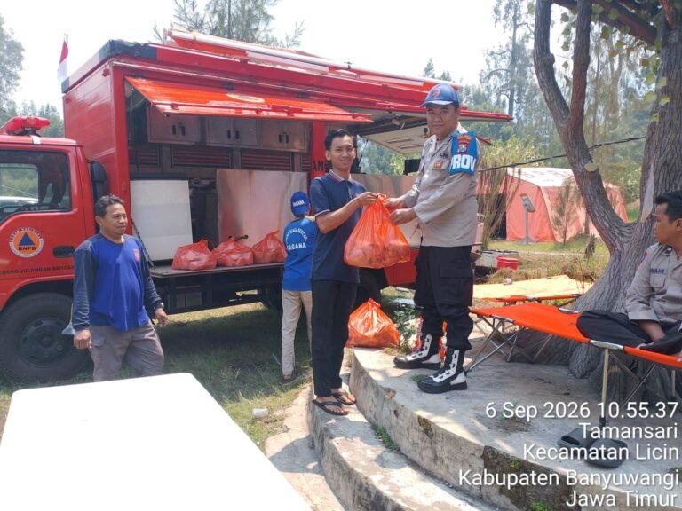 Karhutla Ijen Meluas, Tagana Operasikan Dapur Umum