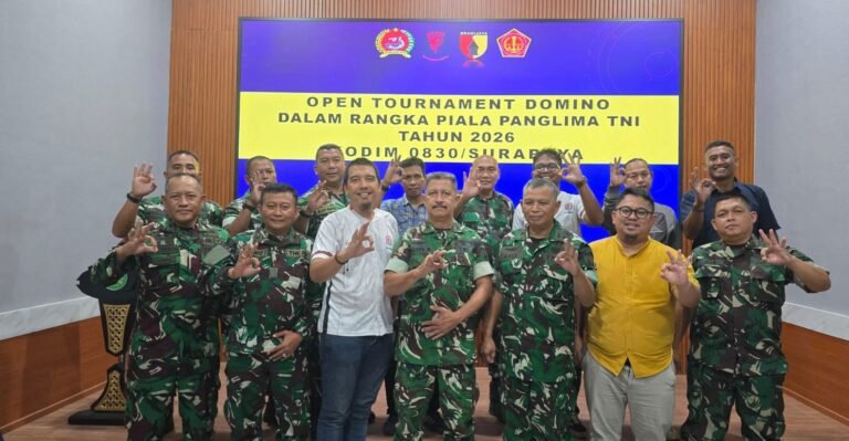Kodim 0830 Surabaya Matangkan Persiapan Kejuaraan Domino Piala Panglima TNI, Incar Rekor MURI
