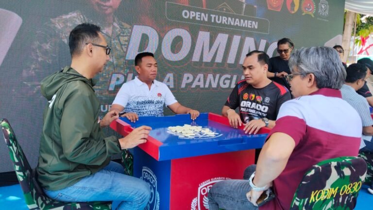 Piala Panglima TNI 2026, 64 Tim Domino Surabaya Bidik Rekor MURI