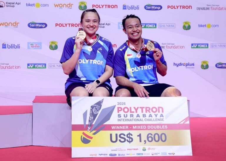 Rehan/Melati Juara Polytron Surabaya International Challenge 2026, Taklukkan Bagas/Apriyani di Final