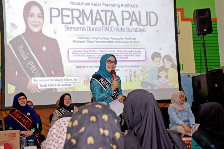 Roadshow PUSPAGA di Kapas Madya Baru, Bunda Rini Ajak Orang Tua Jadi Teman Curhat Anak