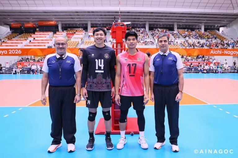 Timnas Voli Putra Indonesia Kalah Tipis dari Thailand dalam Lima Set