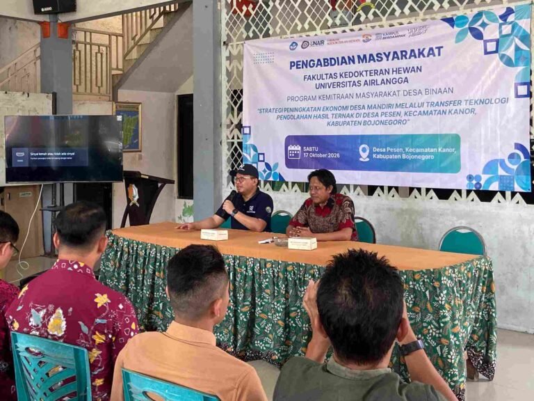 Dorong Kemandirian Peternak Bebek, FKH UNAIR Perkuat Desa Binaan di Pesen Bojonegoro