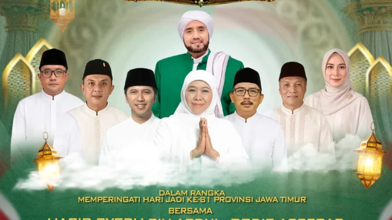Jawa Timur Bersholawat Bersama Habib Syech Buka Rangkaian Hari Jadi ke-81 Jatim