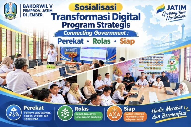 Bakorwil V Jember Sosialisasikan Transformasi Digital Tiga Program Strategis: PEREKAT, ROLAS, dan SIAP