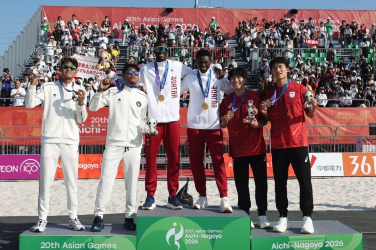 Bintang Cedera, Indonesia Raih Perak Voli Pantai Asian Games