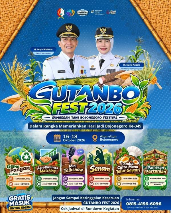 Pemkab Bojonegoro Akan Gelar Festival GUTANBO, Dorong Inovasi Produk Unggulan Pertanian